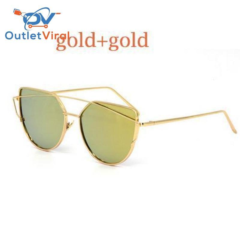 Cats Eye Sunglasses 6627 Gold