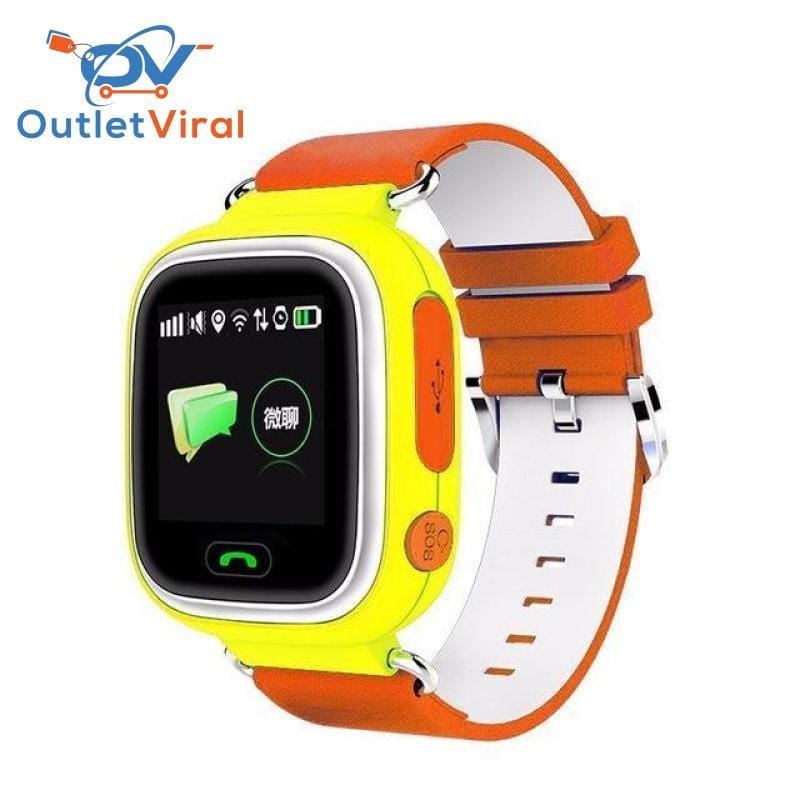 Gps Locator Smart Watch Orange / English Without Wifi