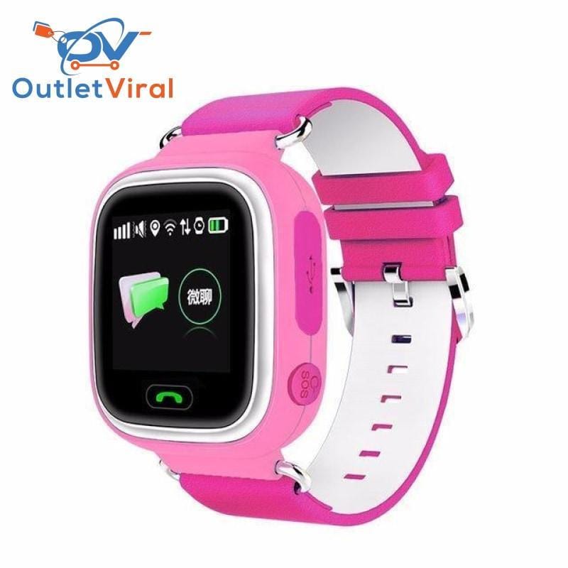 Gps Locator Smart Watch Pink / English Without Wifi