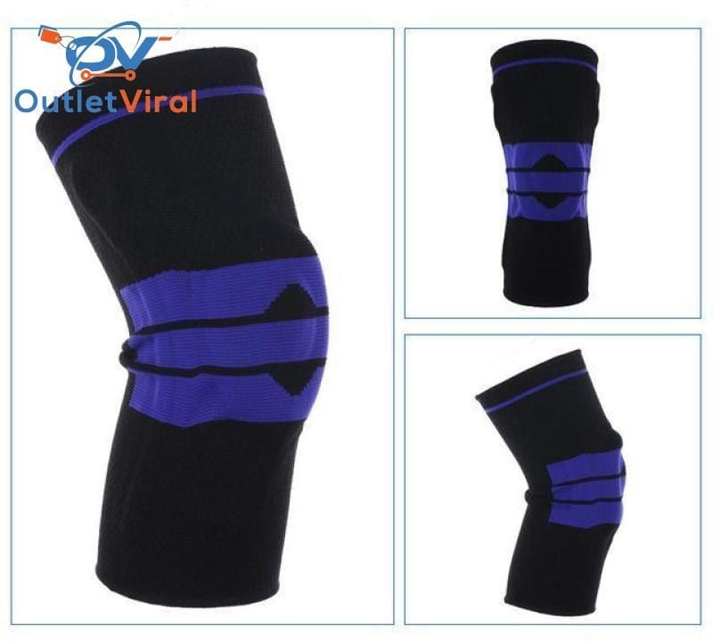 Nylon Silicon Knee Protection - Buy 1 Get Free Black / 36Cm To 42Cm