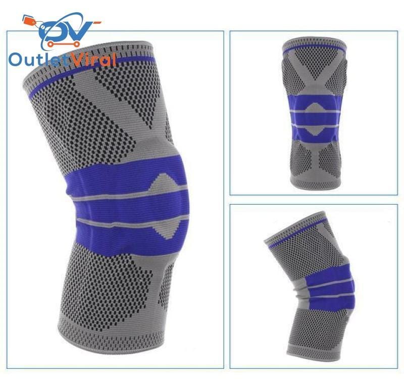 Nylon Silicon Knee Protection - Buy 1 Get Free Grey / 36Cm To 42Cm