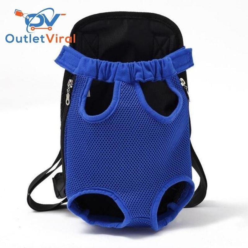 Pet Carrier Dog Front Chest Backpack Blue / S