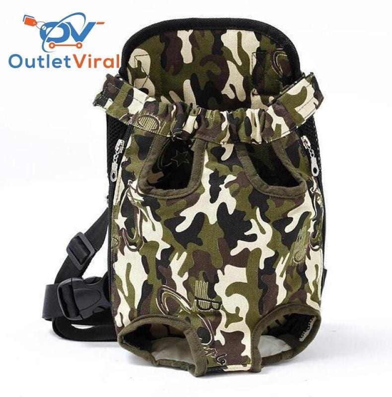 Pet Carrier Dog Front Chest Backpack Camouflage / S