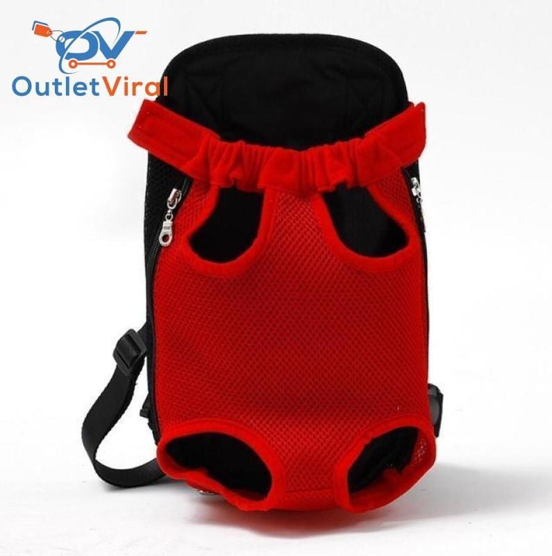 Pet Carrier Dog Front Chest Backpack Red / S