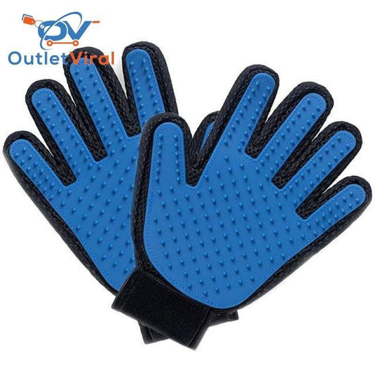 Pet Grooming Deshedding Brush Glove (For Cats/dogs) 1 Right And Left / M