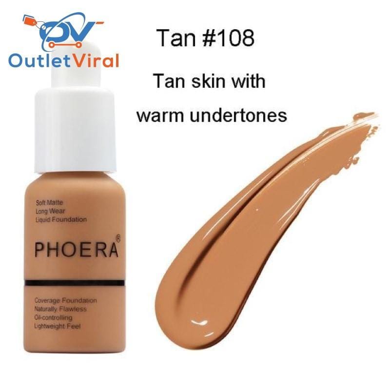 Phoera Full Coverage Liquid Foundation One Hundred Eight