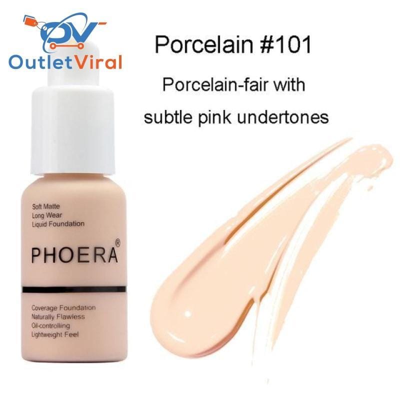 Phoera Full Coverage Liquid Foundation One Hundred One