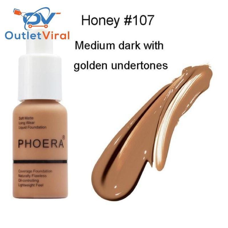 Phoera Full Coverage Liquid Foundation One Hundred Seven