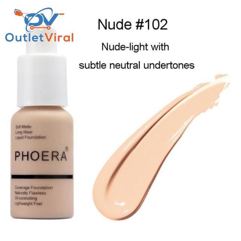 Phoera Full Coverage Liquid Foundation One Hundred Two