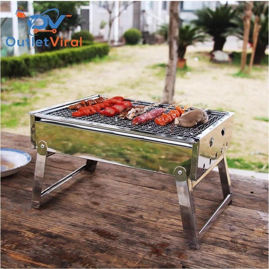 Portable Stainless Steel Charcoal Outdoor Grill