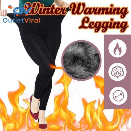 Winter Warming Legging Black / Step On Foot